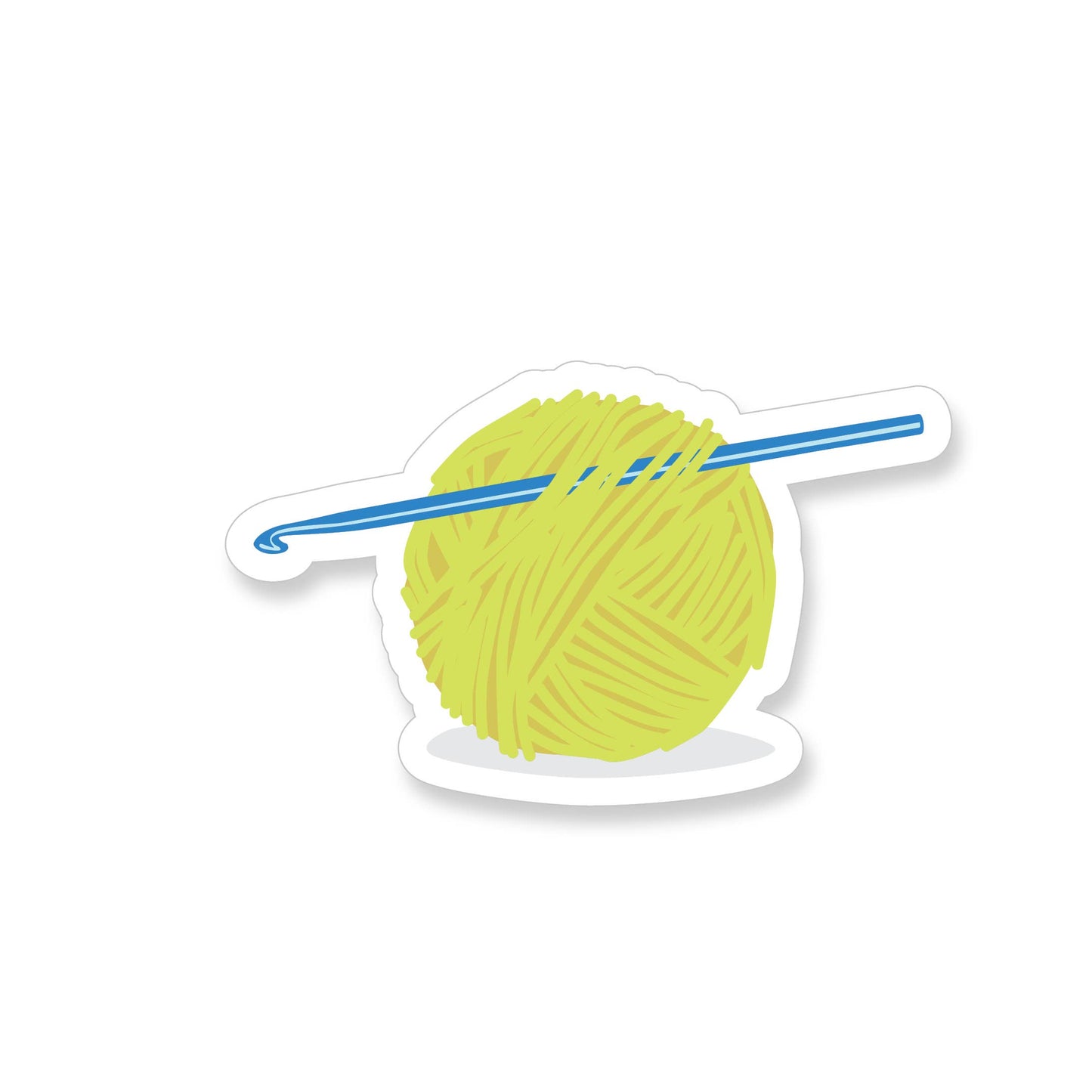Ball of Yarn Crochet Vinyl Sticker