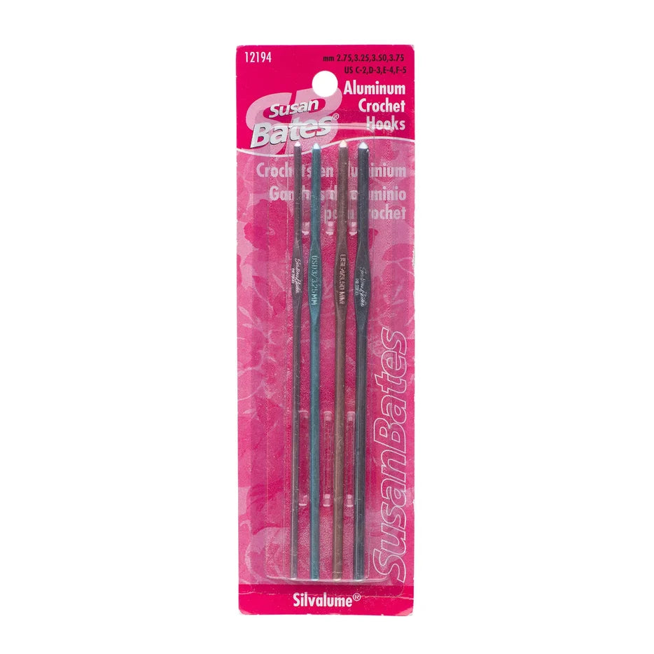 Silvalume Crochet Hook Set by Susan Bates