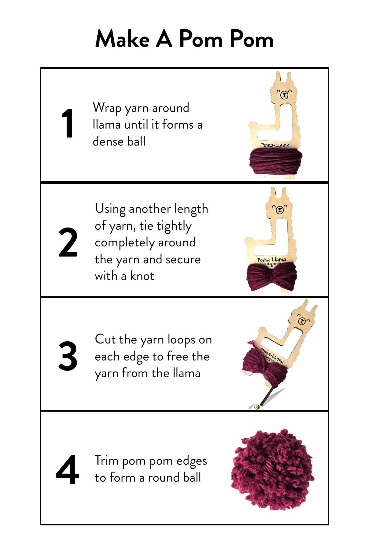 Alpaca Shaped Pom Pom Maker