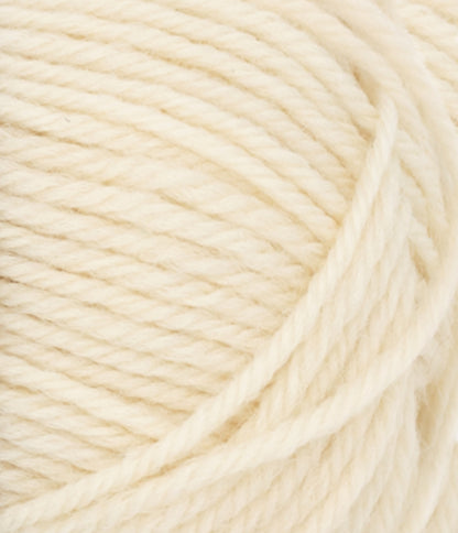 Close-up of cream-colored yarn