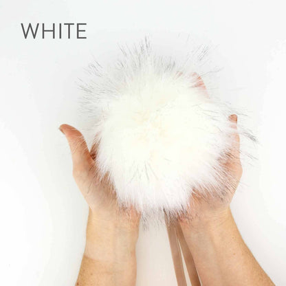 6" (15cm) Faux Fur Pom Pom: Sable