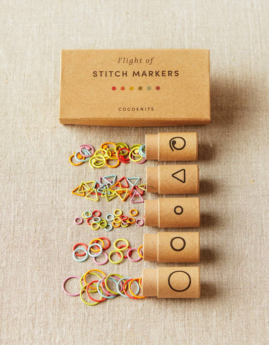 Flight of Stitch Markers [bundle of 5]