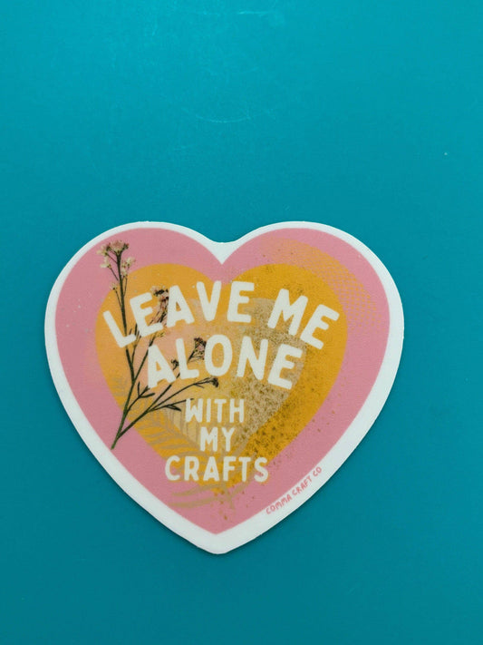 Crafts & Knitting Vinyl Sticker for Laptops and Bottles
