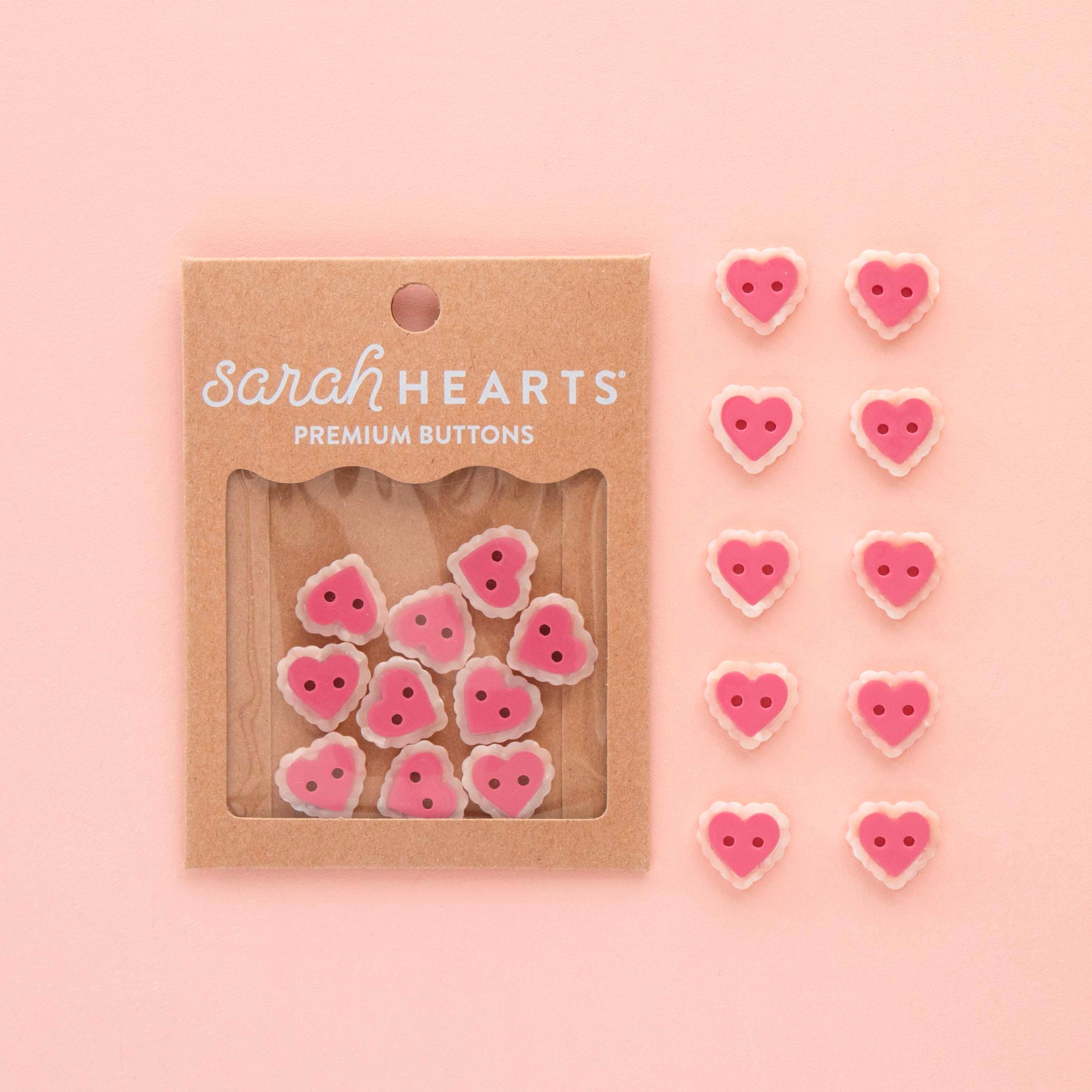 Pink Sweet Heart Small 5/8