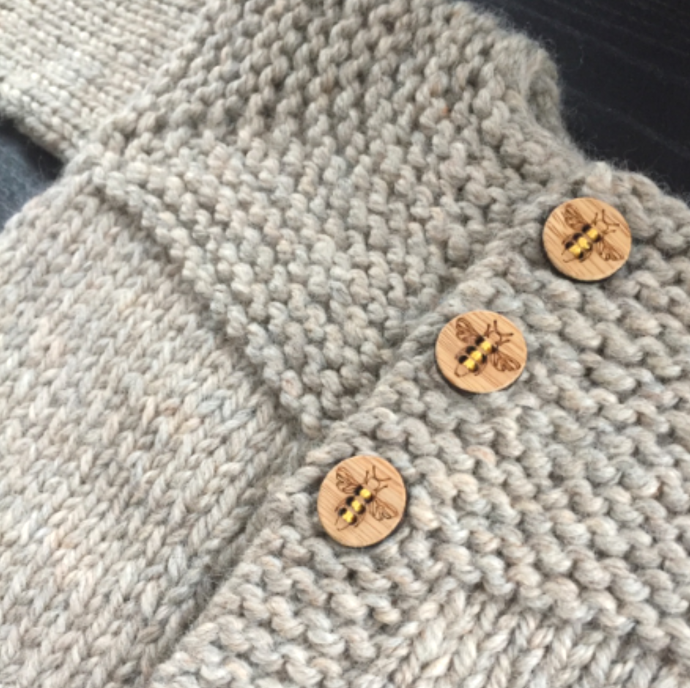 Honey Bee Buttons 5/8"