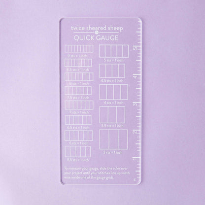 White Quick Gauge Ruler