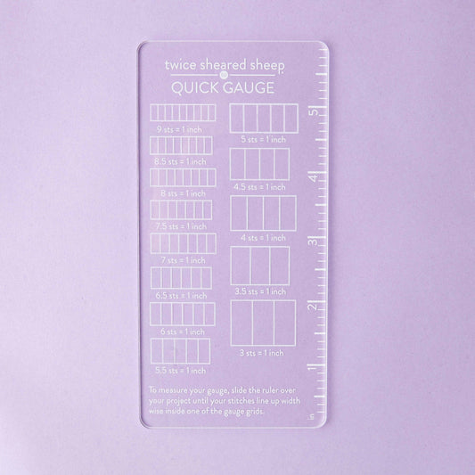 White Quick Gauge Ruler