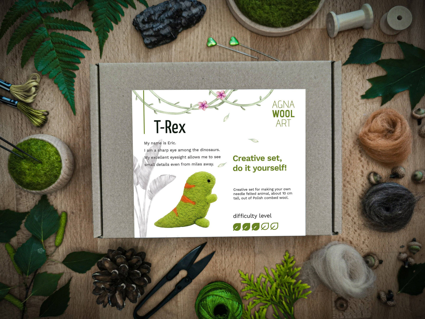 T-Rex Needle Felting Kit