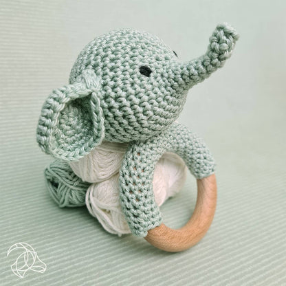 Rattle Elephant DIY Crochet Kit