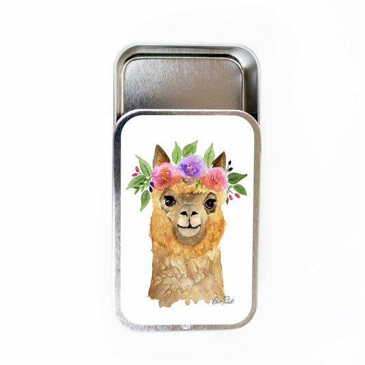 Alpaca Stitch Marker Storage Tin