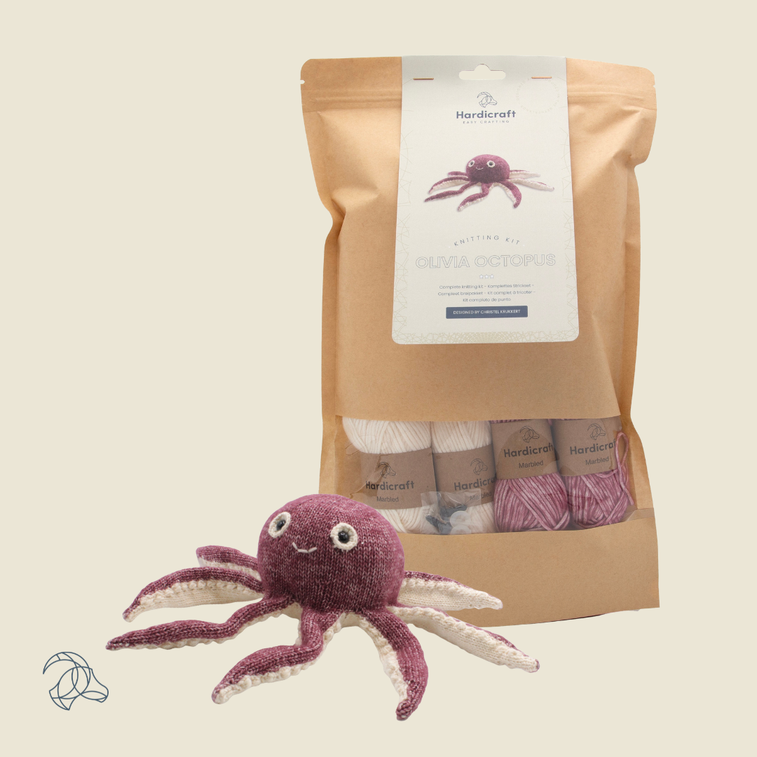 DIY Knitting Kit - Olivia Octopus