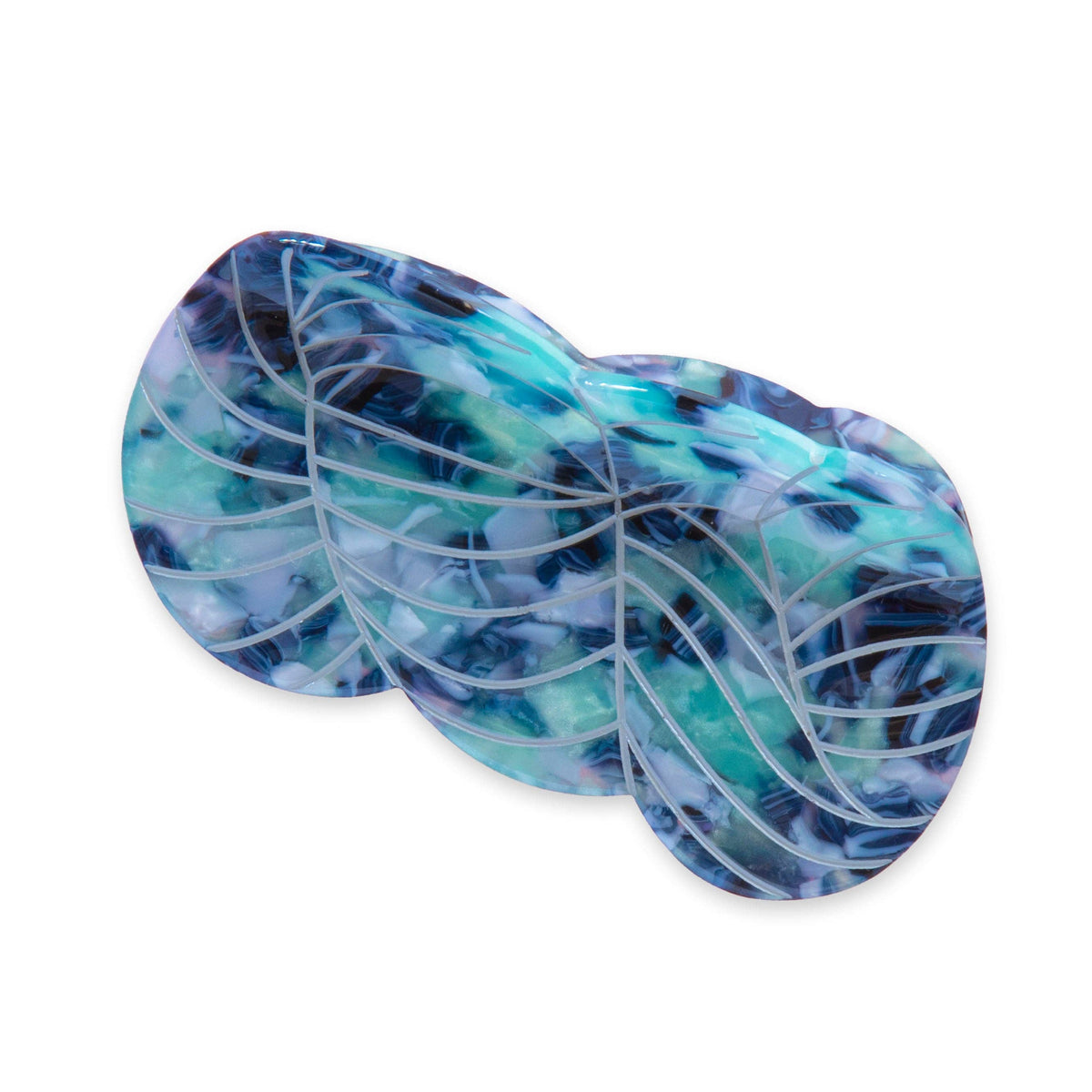 Blue Yarn Skein Hair Claw Clip