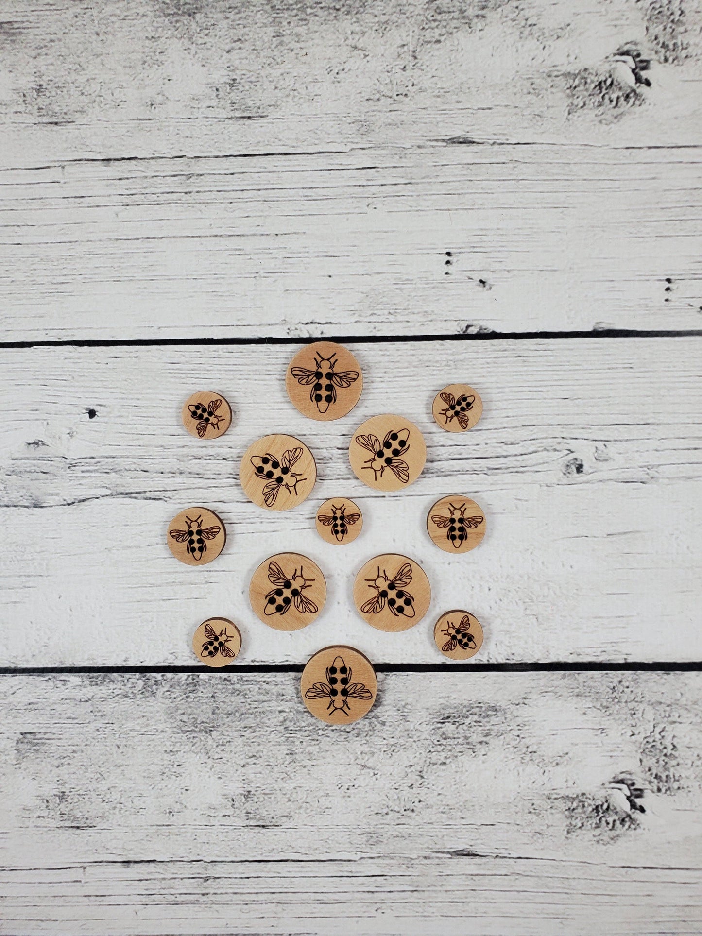 Honey Bee Buttons 5/8"