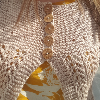 Knit Wooden Buttons
