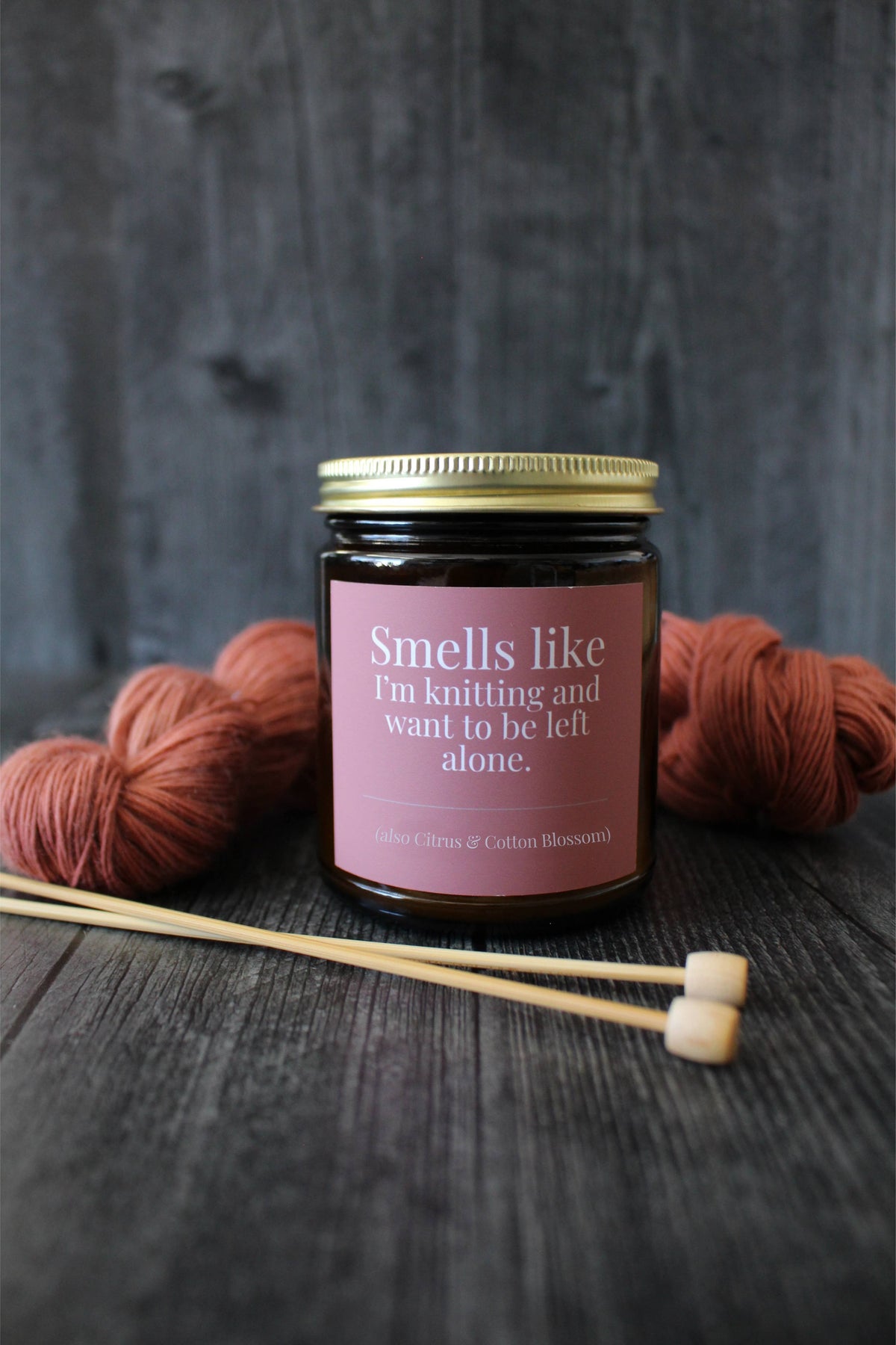 Hand-poured Coconut Soy Wax Candles For Knitters