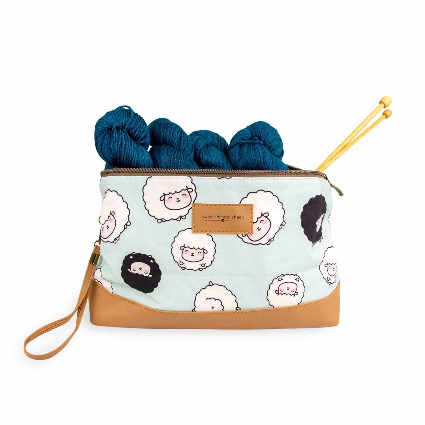 Chubby Sheep Zip Project Bag