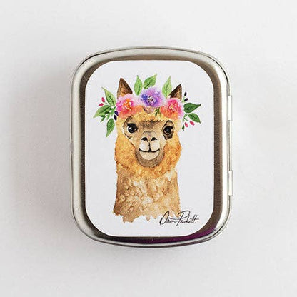 Alpaca Stitch Marker Storage Tin