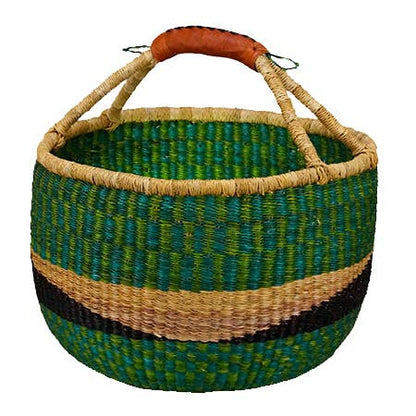 African Bolga Basket: Large Round