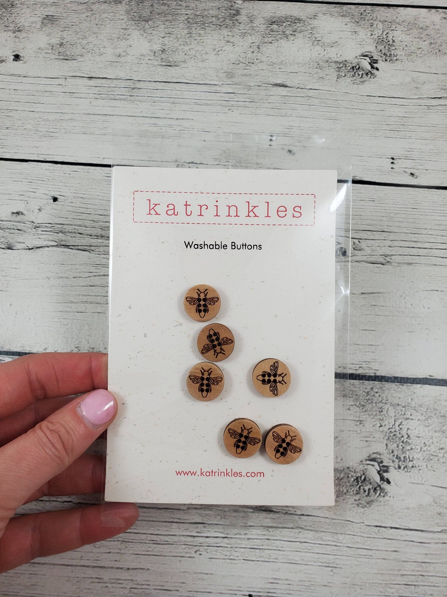 Honey Bee Buttons 5/8"