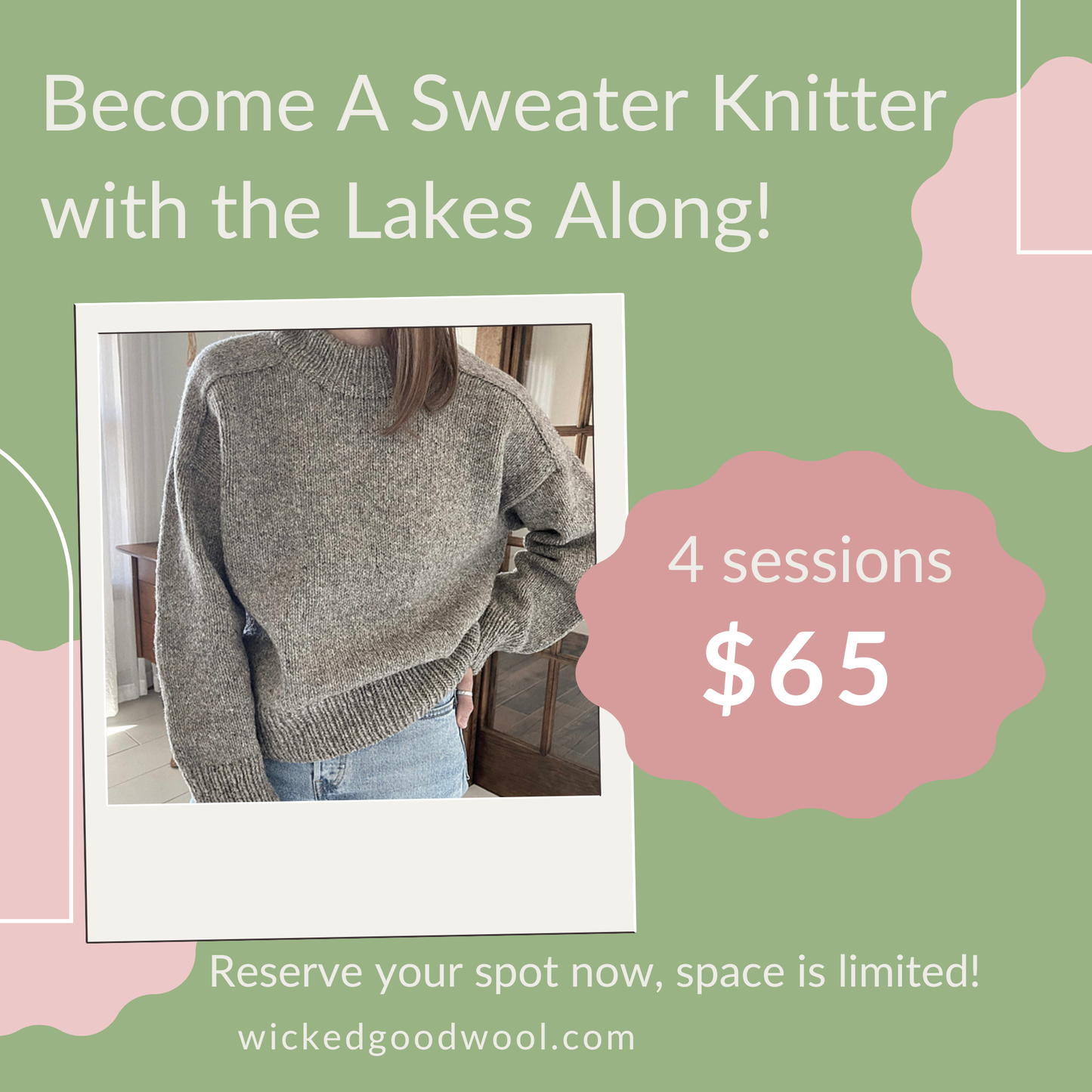 Become A Sweater Knitter with Instructor Cappie Tennant (Lakes Sweater Along)
