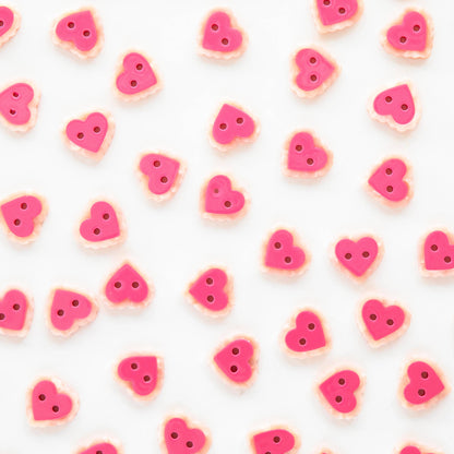 Pink Sweet Heart Small 5/8" Buttons