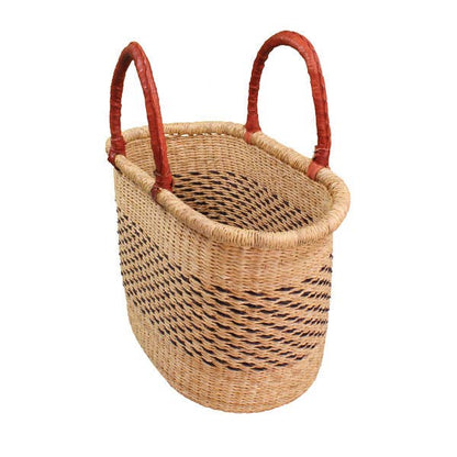 African Bolga Basket: Large Oval