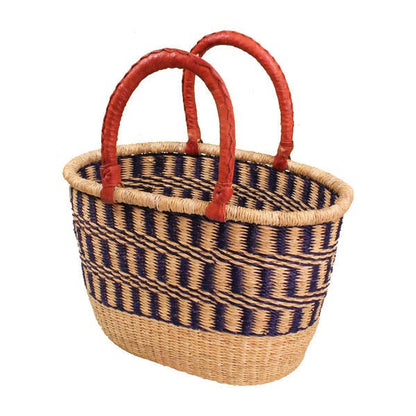 African Bolga Basket: Large Oval