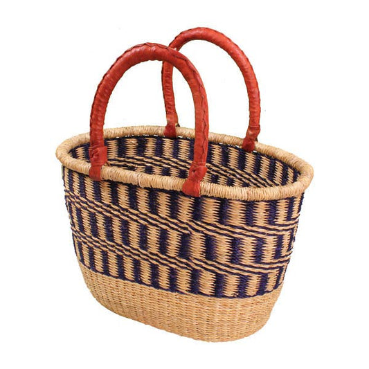 African Bolga Basket: Large Oval