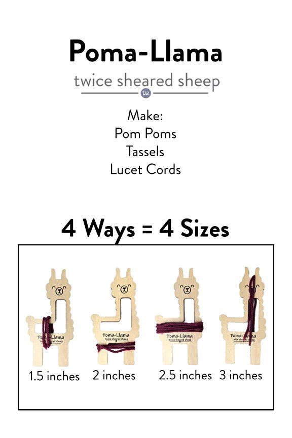 Alpaca Shaped Pom Pom Maker