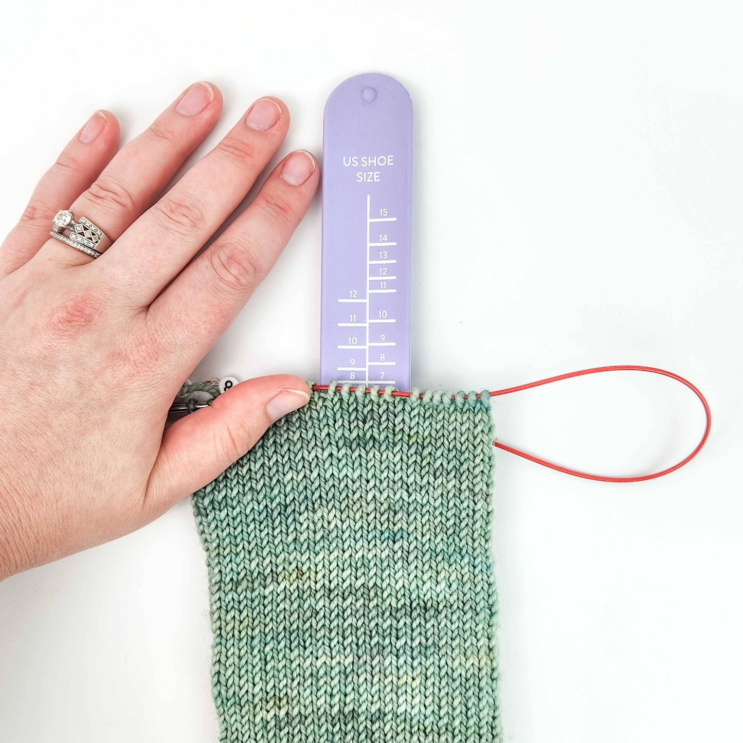 Sock Sizing Ruler