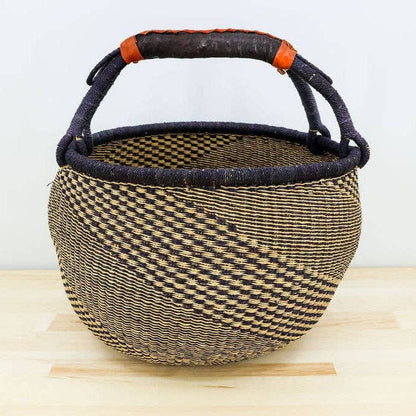Market Basket, Dark Blue and Natural