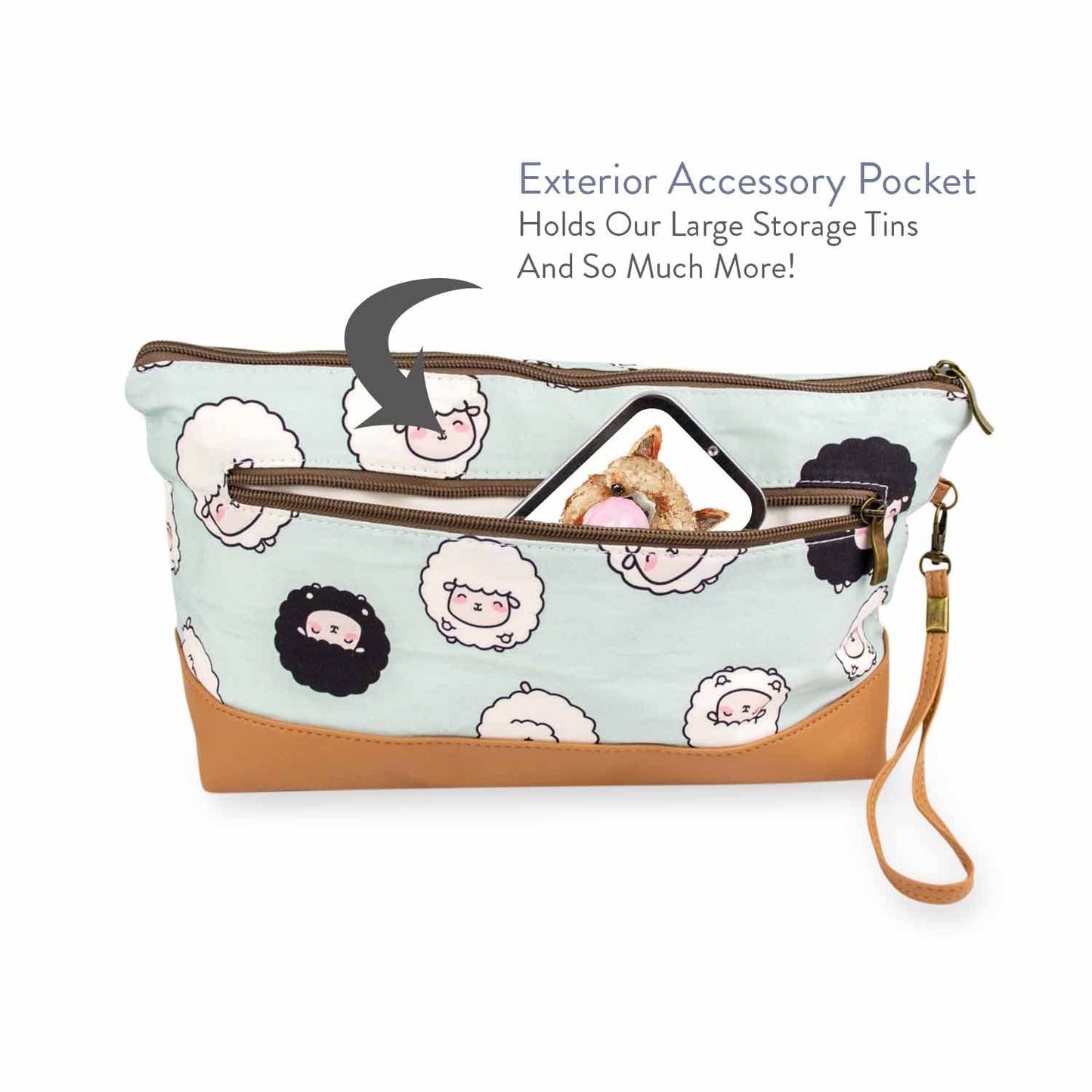 Chubby Sheep Zip Project Bag