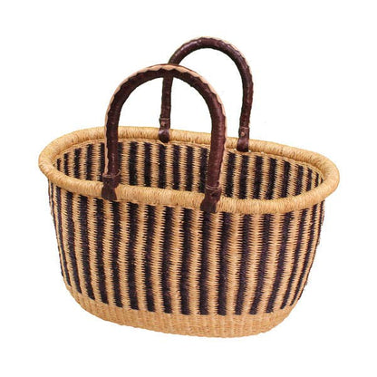 African Bolga Basket: Large Oval