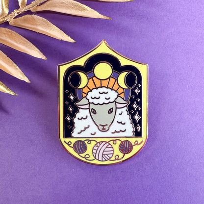 Cosmic Sheep Enamel Pin
