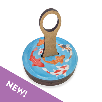 Koi Fish Yarn To Go Carousel with wrist strap
