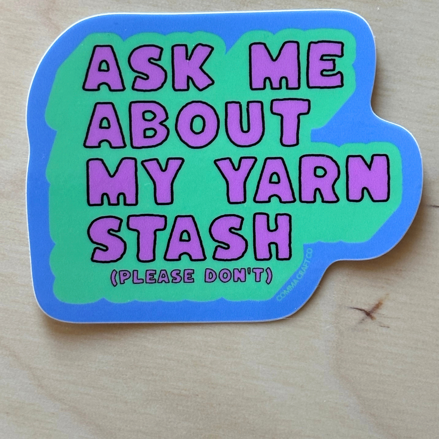 Yarn Stash Sticker