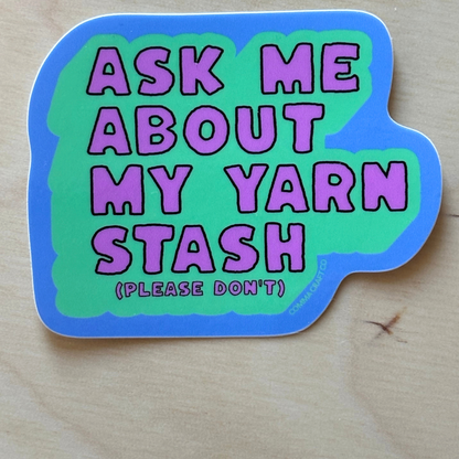 Yarn Stash Sticker