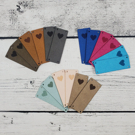 FInishing Tags - Faux Suede