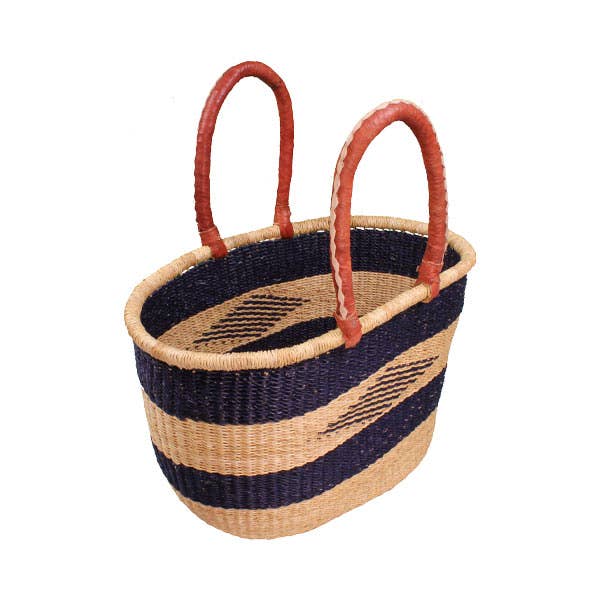 African Bolga Basket: Large Oval