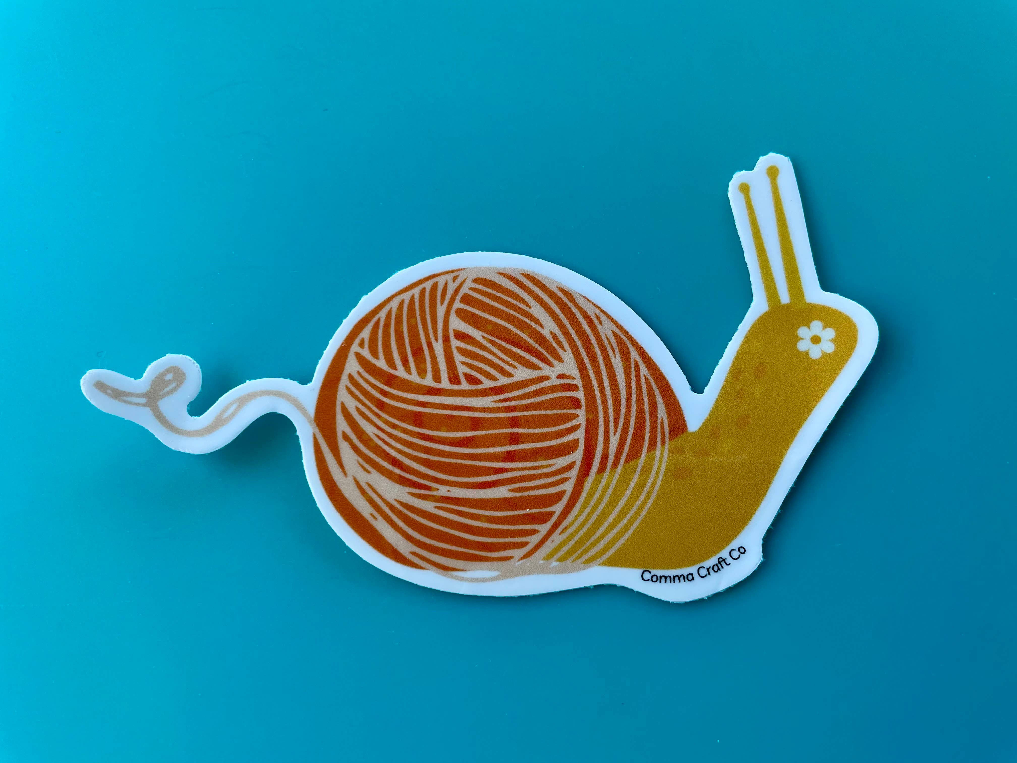 Yarn Snail Sticker – Wicked Good Wool