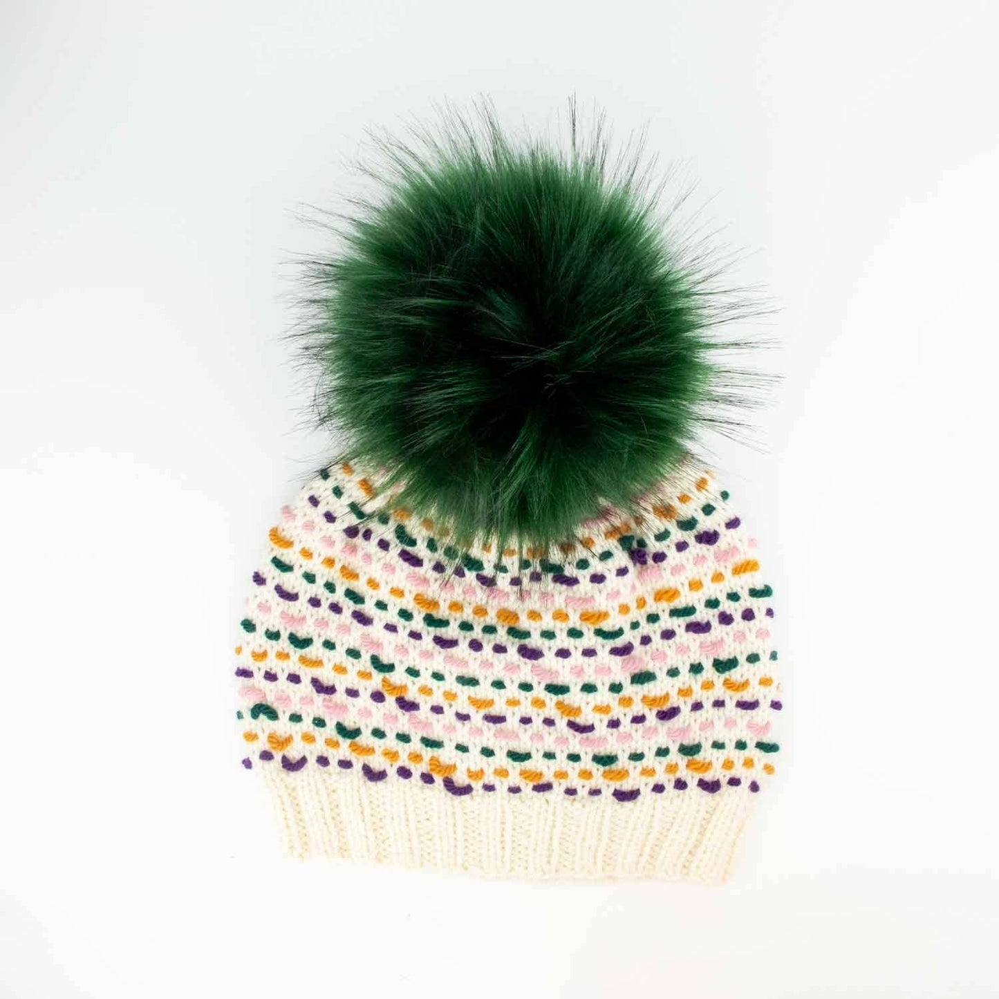 6" (15cm) Faux Fur Pom Pom: Midnight Blue