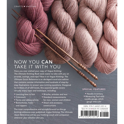Vogue® Knitting: The Ultimate Quick Reference Guide
