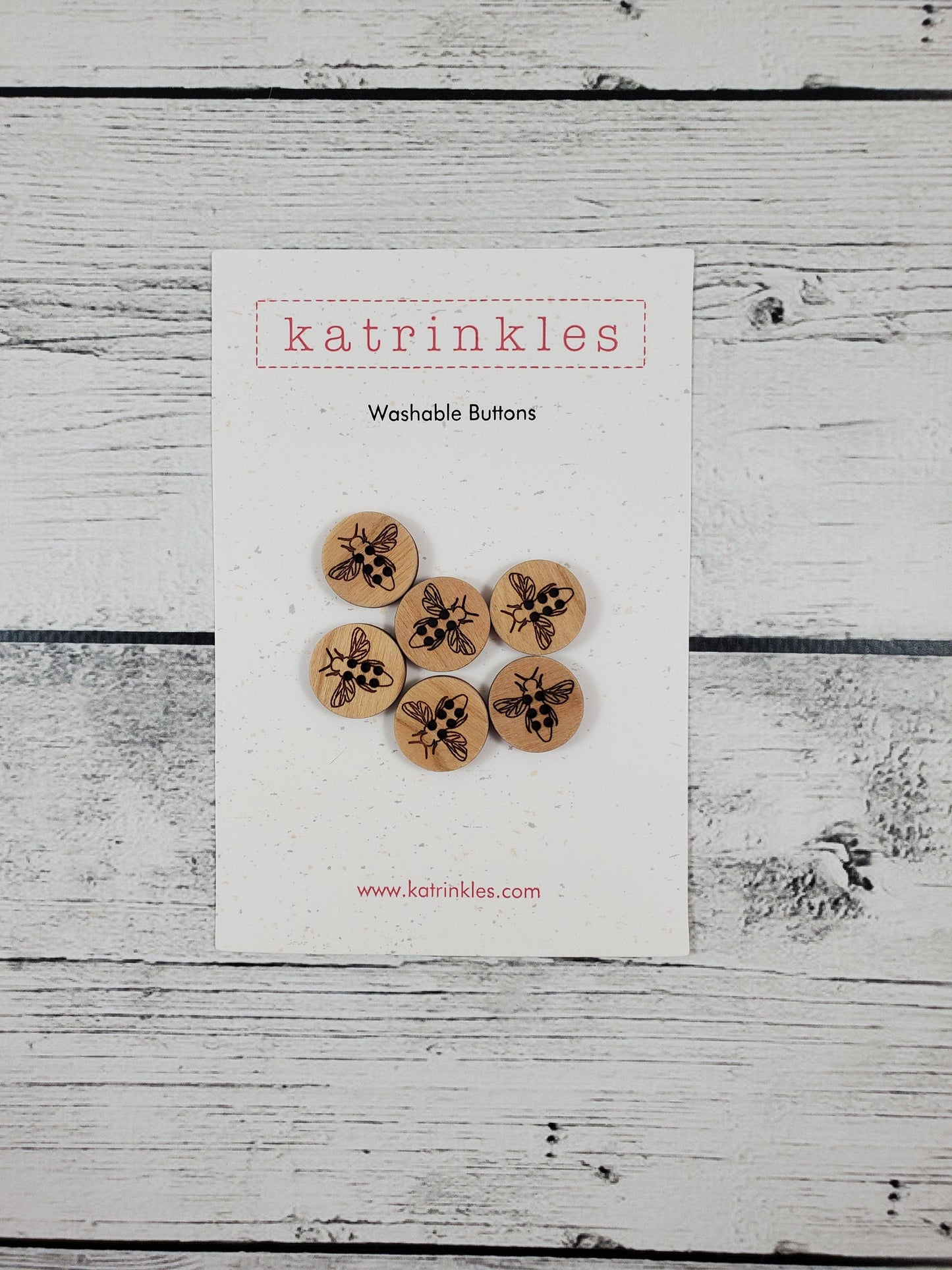 Honey Bee Buttons 5/8"