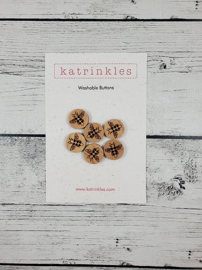Honey Bee Buttons 5/8"